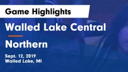 Walled Lake Central  vs Northern Game Highlights - Sept. 12, 2019