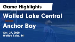 Walled Lake Central  vs Anchor Bay  Game Highlights - Oct. 27, 2020