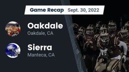 Recap: Oakdale  vs. Sierra  2022
