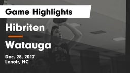 Hibriten  vs Watauga  Game Highlights - Dec. 28, 2017