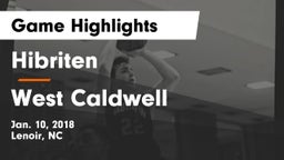 Hibriten  vs West Caldwell  Game Highlights - Jan. 10, 2018