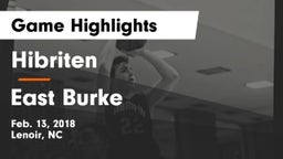 Hibriten  vs East Burke Game Highlights - Feb. 13, 2018