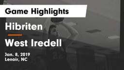 Hibriten  vs West Iredell  Game Highlights - Jan. 8, 2019