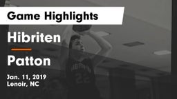 Hibriten  vs Patton  Game Highlights - Jan. 11, 2019