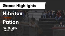 Hibriten  vs Patton  Game Highlights - Jan. 10, 2020