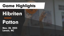 Hibriten  vs Patton  Game Highlights - Nov. 28, 2023
