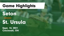 Seton  vs St. Ursula Game Highlights - Sept. 14, 2021