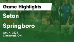 Seton  vs Springboro  Game Highlights - Oct. 4, 2021