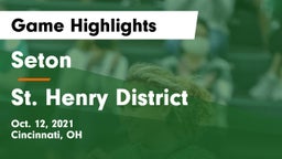 Seton  vs St. Henry District  Game Highlights - Oct. 12, 2021