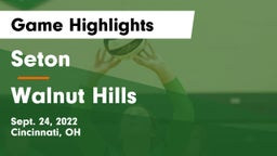 Seton  vs Walnut Hills  Game Highlights - Sept. 24, 2022