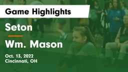 Seton  vs Wm. Mason  Game Highlights - Oct. 13, 2022