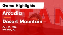 Arcadia  vs Desert Mountain  Game Highlights - Oct. 20, 2020