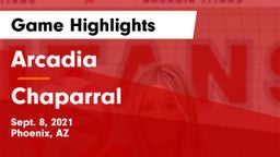 Arcadia  vs Chaparral  Game Highlights - Sept. 8, 2021