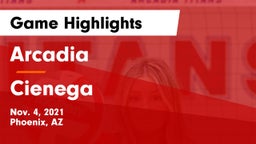 Arcadia  vs Cienega Game Highlights - Nov. 4, 2021