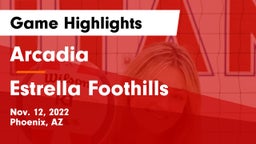 Arcadia  vs Estrella Foothills Game Highlights - Nov. 12, 2022