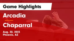 Arcadia  vs Chaparral  Game Highlights - Aug. 30, 2023