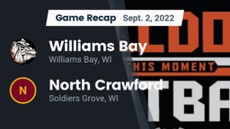 Recap: Williams Bay  vs. North Crawford  2022