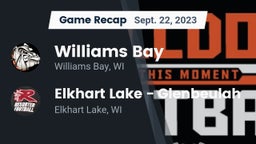 Recap: Williams Bay  vs. Elkhart Lake - Glenbeulah  2023