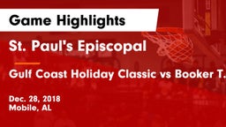 St. Paul's Episcopal  vs Gulf Coast Holiday Classic vs Booker T. Washington Game Highlights - Dec. 28, 2018