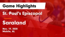 St. Paul's Episcopal  vs Saraland  Game Highlights - Nov. 19, 2020