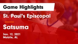 St. Paul's Episcopal  vs Satsuma  Game Highlights - Jan. 12, 2021