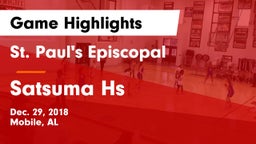 St. Paul's Episcopal  vs Satsuma Hs Game Highlights - Dec. 29, 2018