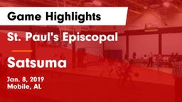 St. Paul's Episcopal  vs Satsuma  Game Highlights - Jan. 8, 2019