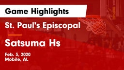 St. Paul's Episcopal  vs Satsuma Hs Game Highlights - Feb. 3, 2020