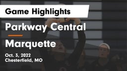 Parkway Central  vs Marquette  Game Highlights - Oct. 3, 2022