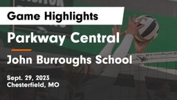 Parkway Central  vs John Burroughs School Game Highlights - Sept. 29, 2023