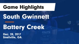 South Gwinnett  vs Battery Creek  Game Highlights - Dec. 28, 2017