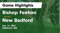 Bishop Feehan  vs New Bedford  Game Highlights - Jan. 11, 2021