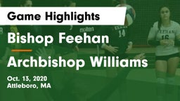 Bishop Feehan  vs Archbishop Williams  Game Highlights - Oct. 13, 2020