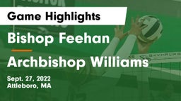 Bishop Feehan  vs Archbishop Williams  Game Highlights - Sept. 27, 2022