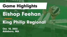 Bishop Feehan  vs King Philip Regional  Game Highlights - Oct. 10, 2022