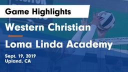 Western Christian  vs Loma Linda Academy Game Highlights - Sept. 19, 2019