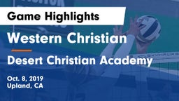 Western Christian  vs Desert Christian Academy Game Highlights - Oct. 8, 2019