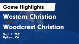 Western Christian  vs Woodcrest Christian  Game Highlights - Sept. 7, 2021