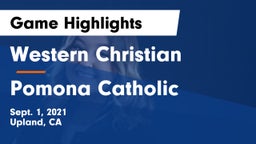 Western Christian  vs Pomona Catholic Game Highlights - Sept. 1, 2021