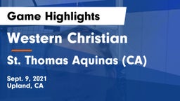 Western Christian  vs St. Thomas Aquinas (CA) Game Highlights - Sept. 9, 2021