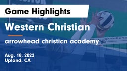 Western Christian  vs arrowhead christian academy  Game Highlights - Aug. 18, 2022