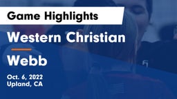 Western Christian  vs Webb Game Highlights - Oct. 6, 2022