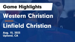 Western Christian  vs Linfield Christian  Game Highlights - Aug. 15, 2023