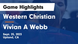 Western Christian  vs Vivian A Webb Game Highlights - Sept. 25, 2023