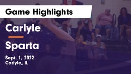 Carlyle  vs Sparta Game Highlights - Sept. 1, 2022