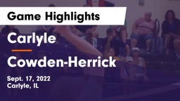 Carlyle  vs Cowden-Herrick  Game Highlights - Sept. 17, 2022