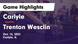 Carlyle  vs Trenton Wesclin  Game Highlights - Oct. 13, 2022