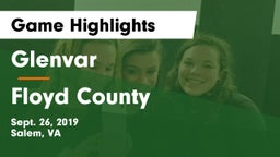 Glenvar  vs Floyd County  Game Highlights - Sept. 26, 2019