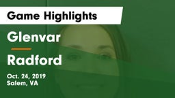 Glenvar  vs Radford  Game Highlights - Oct. 24, 2019