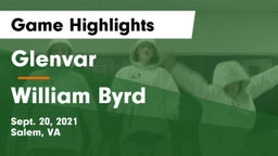 Glenvar  vs William Byrd  Game Highlights - Sept. 20, 2021